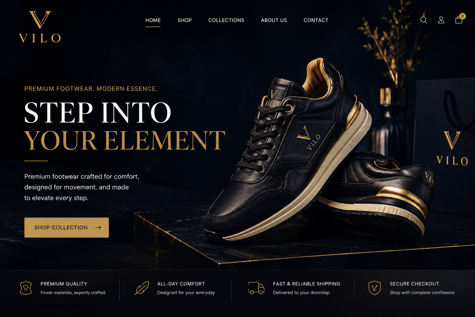 VILO Footwear — eCommerce